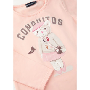 Conguitos - Maglietta casual a manica corta stampata