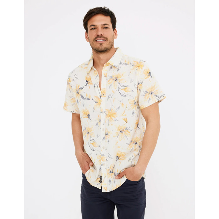 Camisa Manga Corta Estampada - Pampas