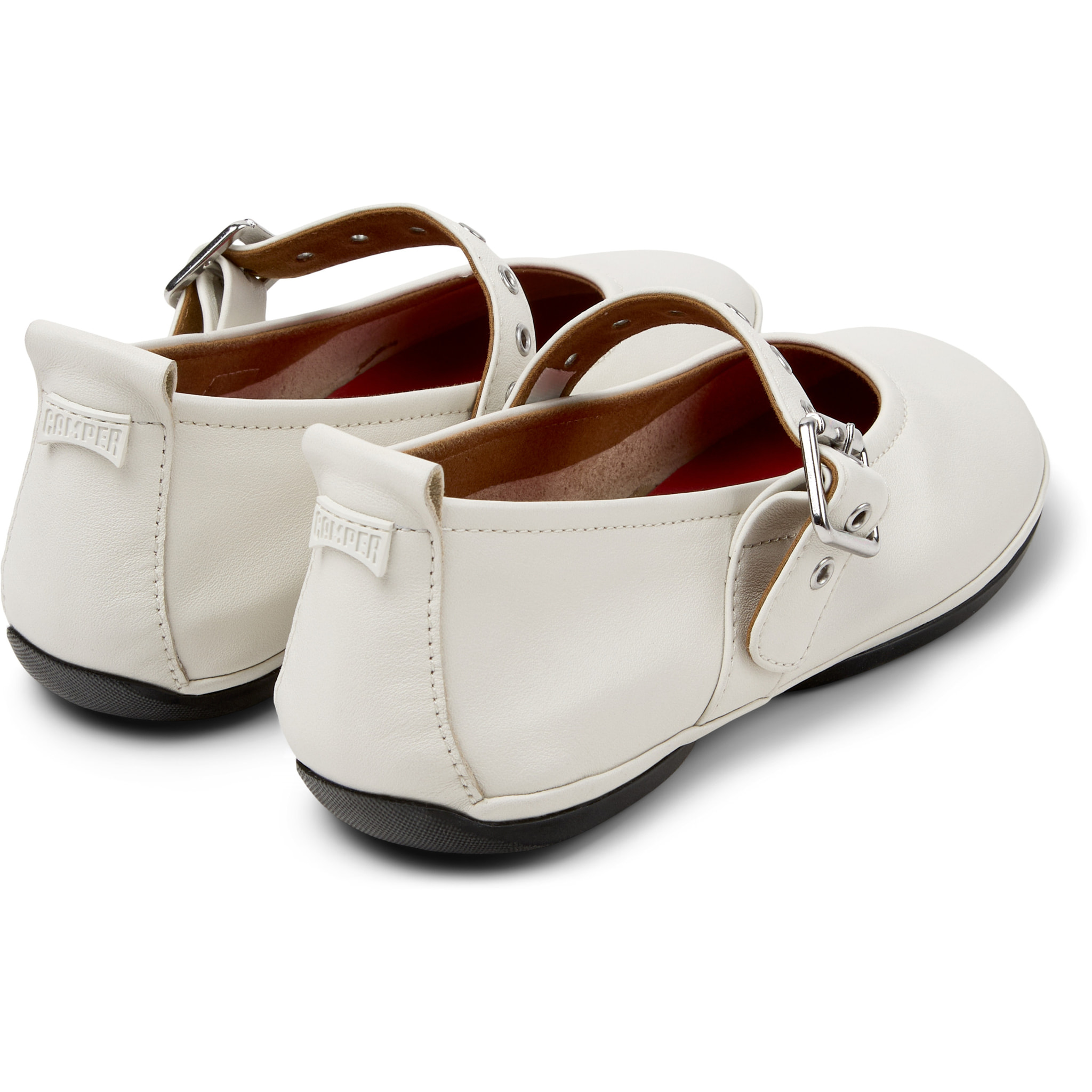 Bailarinas - CAMPER Right Nina - Blanco - Cuero liso