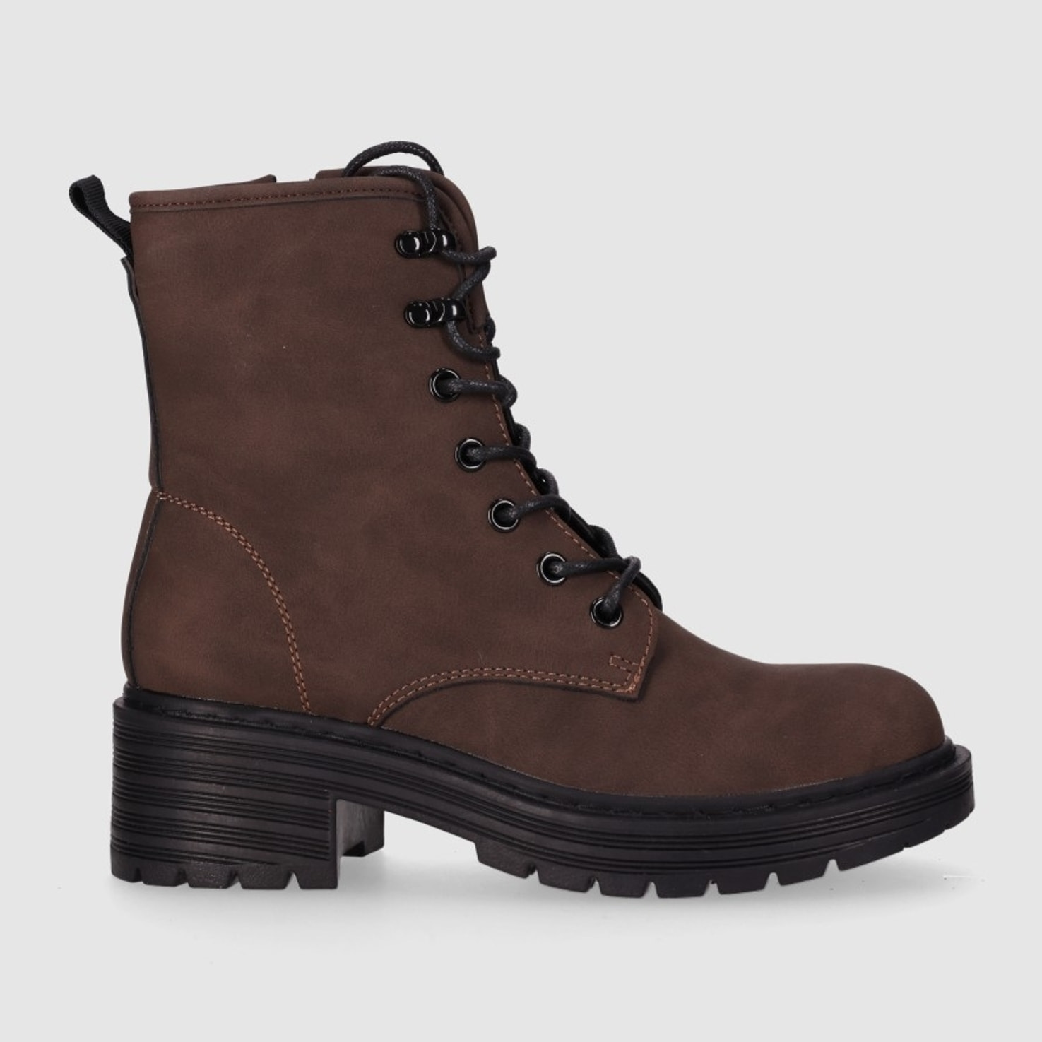 Botines - Marron - Tacón: 4 cm