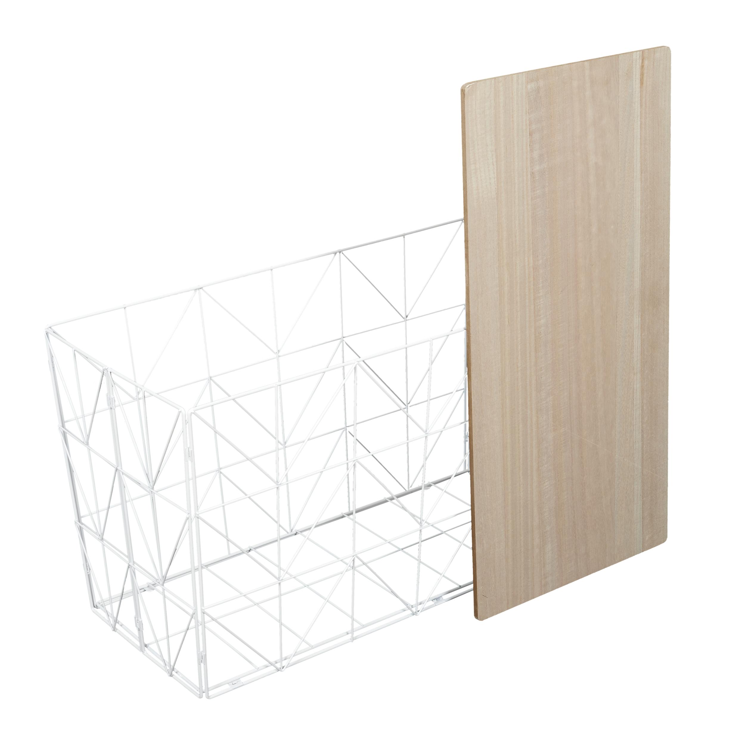 TABLE PLIABLE FILAIRE BLANC