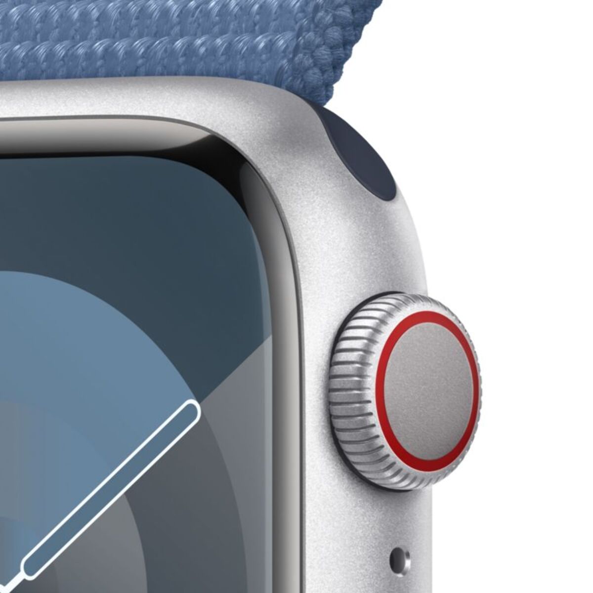 Montre connectée APPLE WATCH Serie 9 Cellular 41mm Aluminium/Arg BleuOrage Loop