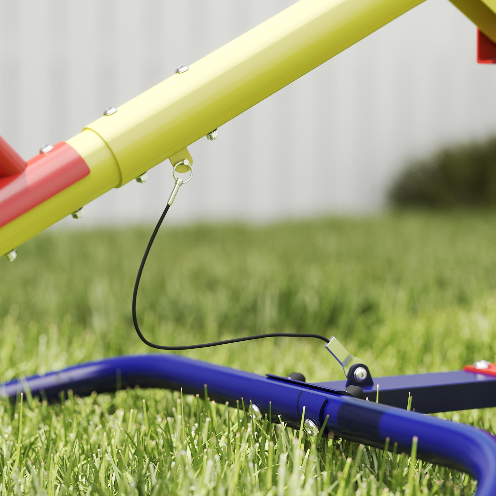 Trébuchet rotatif - sièges dossiers rembourrés - max. 200Kg - acier jaune