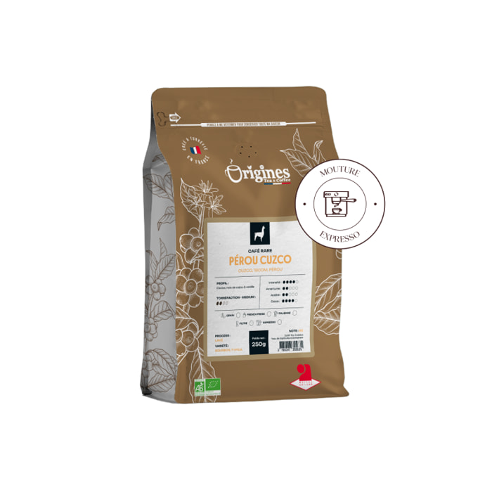 Café Rare Bio - Pérou Cuzco - Expresso 250g