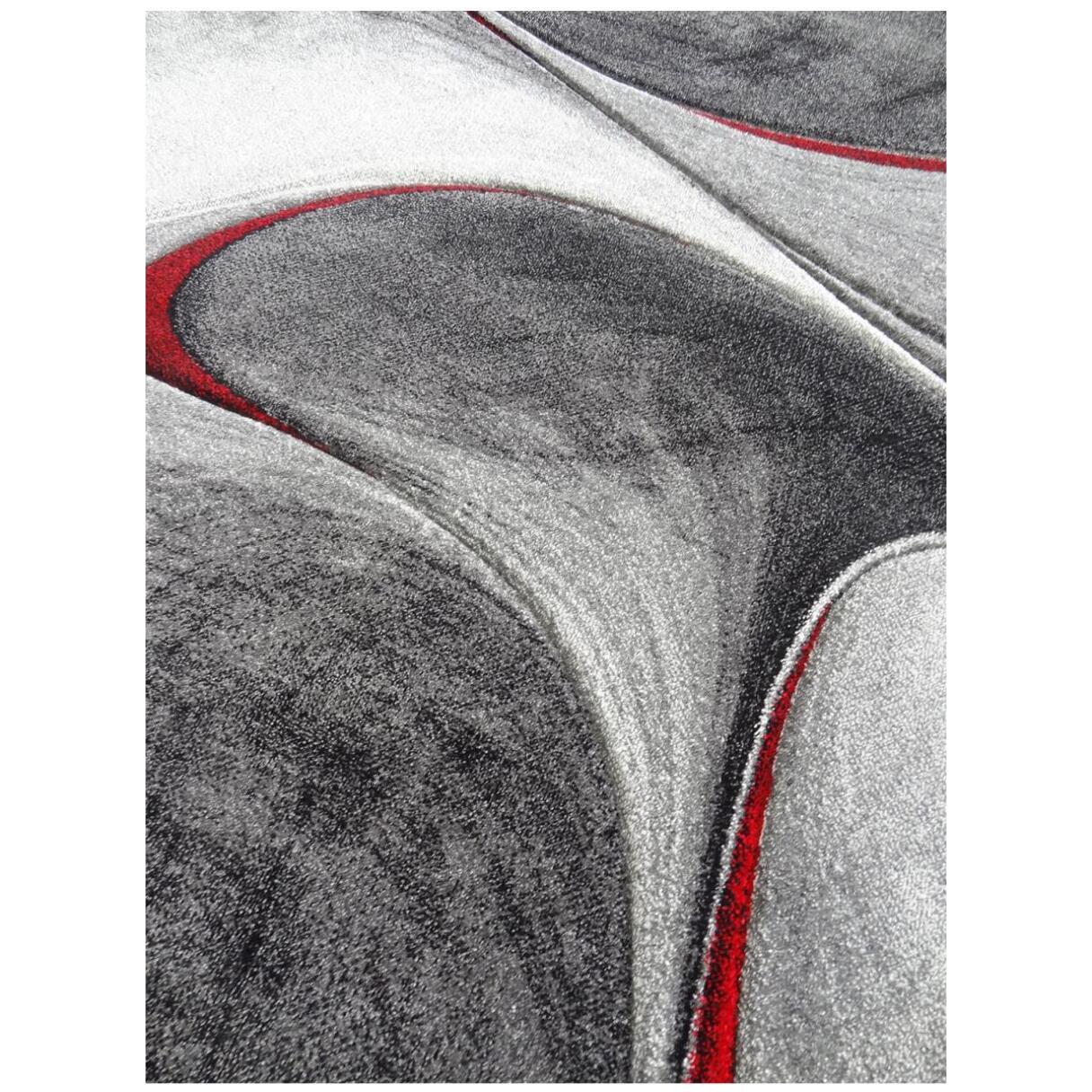 Tapis moderne Tavo avec motif de gouttes d'eau