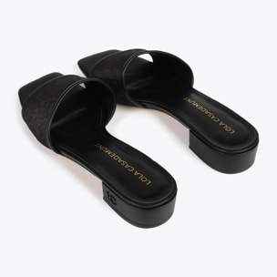 Sandali a ciabattina in rete monogrammi