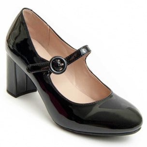 Zapato De Tacón - Negro - Altura: 7 Cm