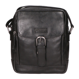 Borsa a tracolla unisex In Vera pelle Made in India 22x24x7,5 cm