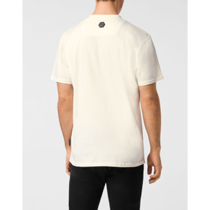 PHILIPP PLEIN Camiseta de cuello redondo y manga corta HEXAGON