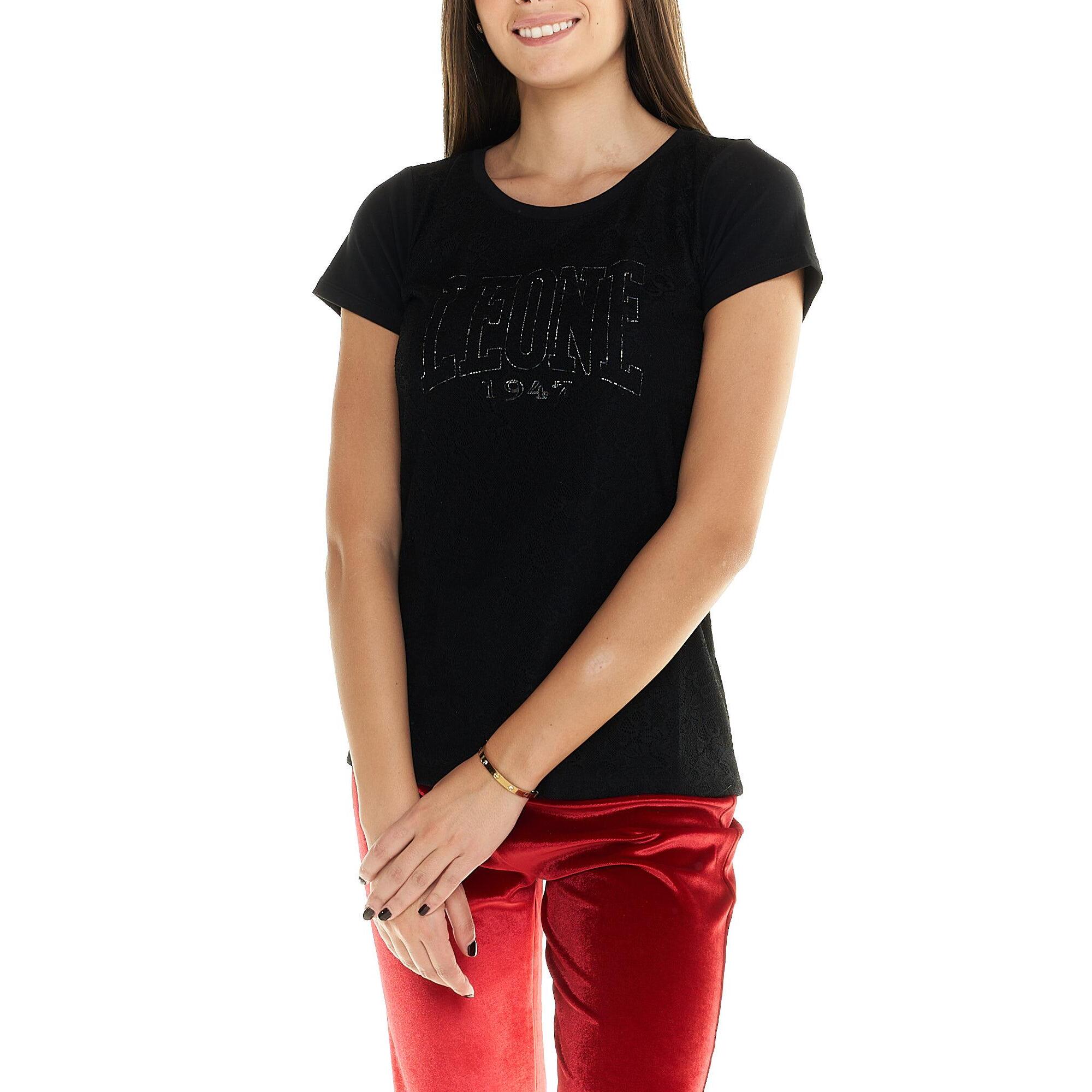 T-shirt Leone donna con maniche corte Scooter