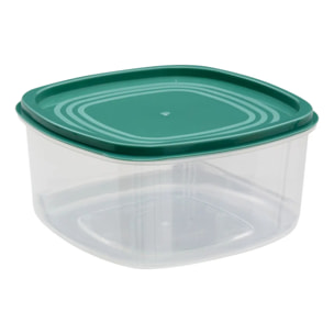 7 boîtes de conservation carrées "Colors" plastique