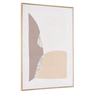 HOMER - Décoration murale 63x93cm formes abstraites n°1, cadre naturel