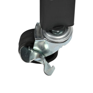 Estantería de Almacenamiento PLEGABLE de 3 Estantes con ruedas, SIN montaje - 71x34x89 cm color Negro