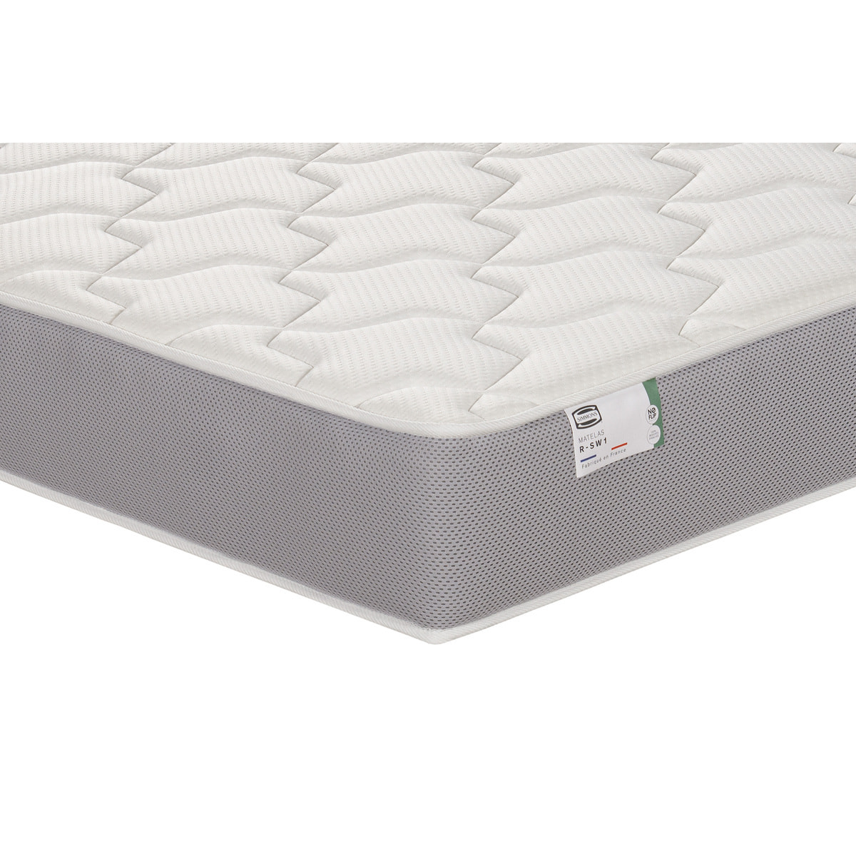 Ensemble L OPTIMAL matelas H22 ressort ensachés, ferme, sommier