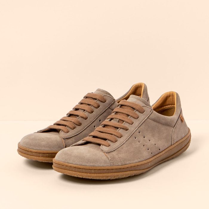 Zapatos N5395 SILK SUEDE TAUPE /AMAZONAS color Taupe