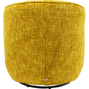 Fauteuil pivotant Ellie jaune Kare Design