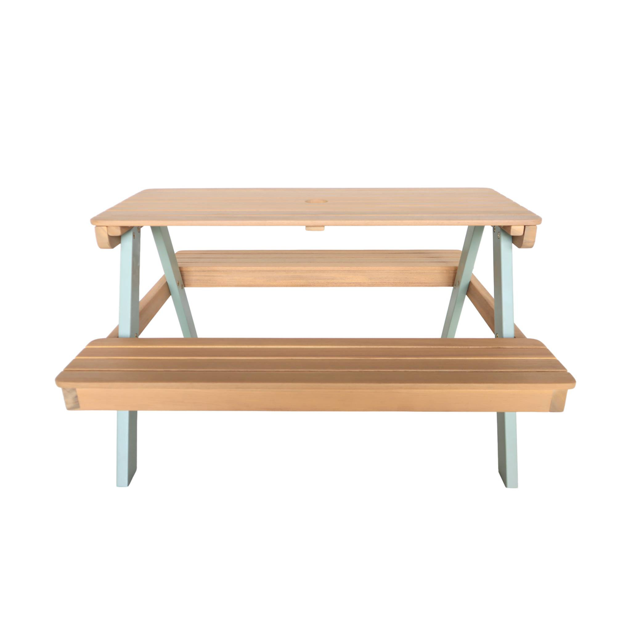 Table de pique-nique, salon de jardin enfant bois d'acacia 4 places CAROLINE