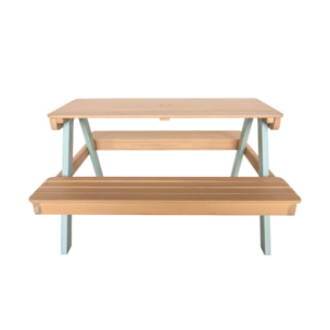 Table de pique-nique, salon de jardin enfant bois d'acacia 4 places CAROLINE