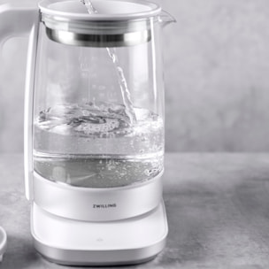 Bouilloire théière électrique en verre ENFINIGY Argent