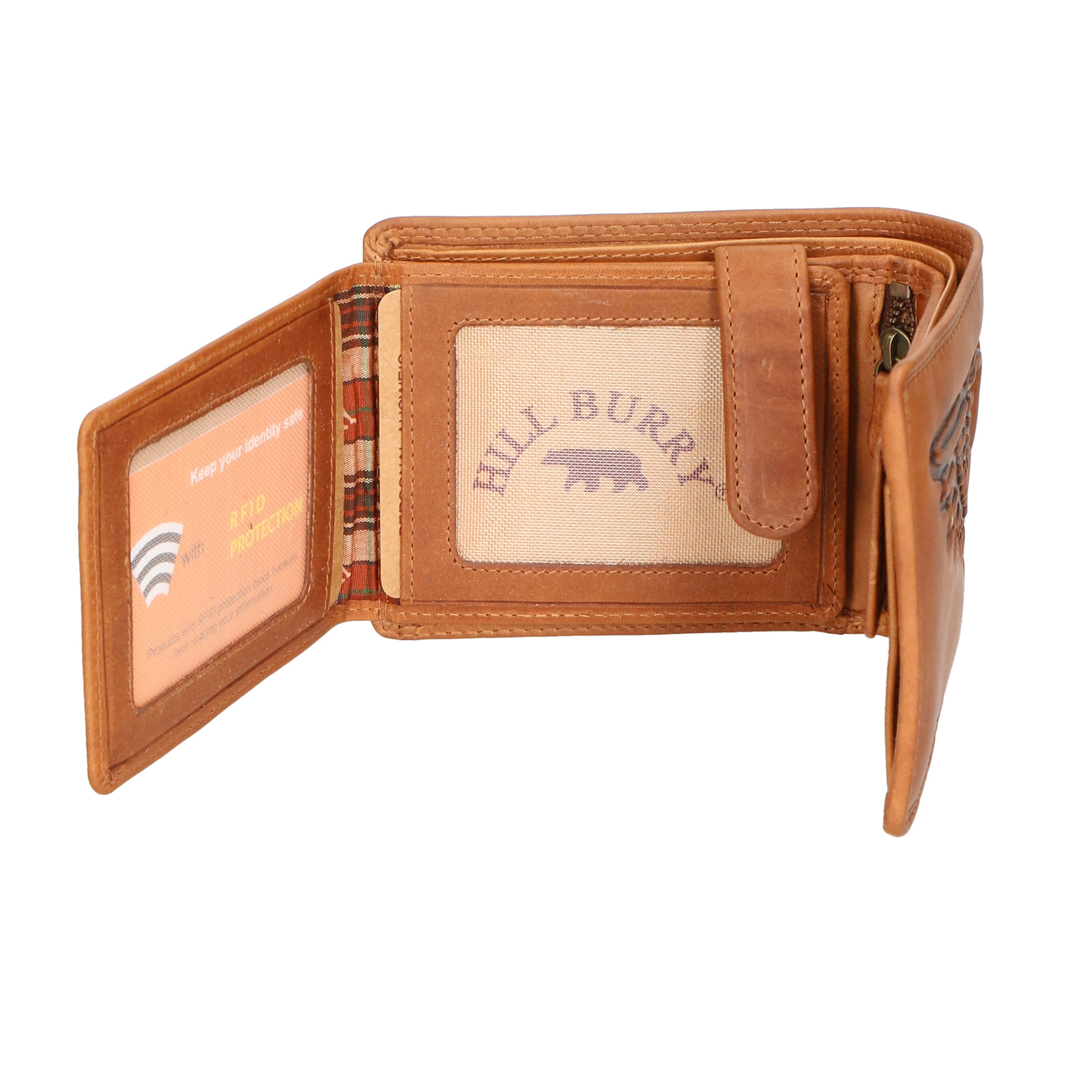 Portafoglio da Uomo in Vera Pelle fashion 10x12,5x3 cm