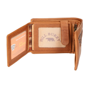 Portafoglio da Uomo in Vera Pelle fashion 10x12,5x3 cm