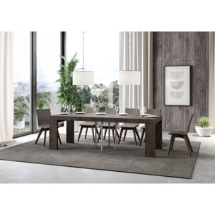 Mesa extensible 90x90/246 cm Roxell Premium Nogal