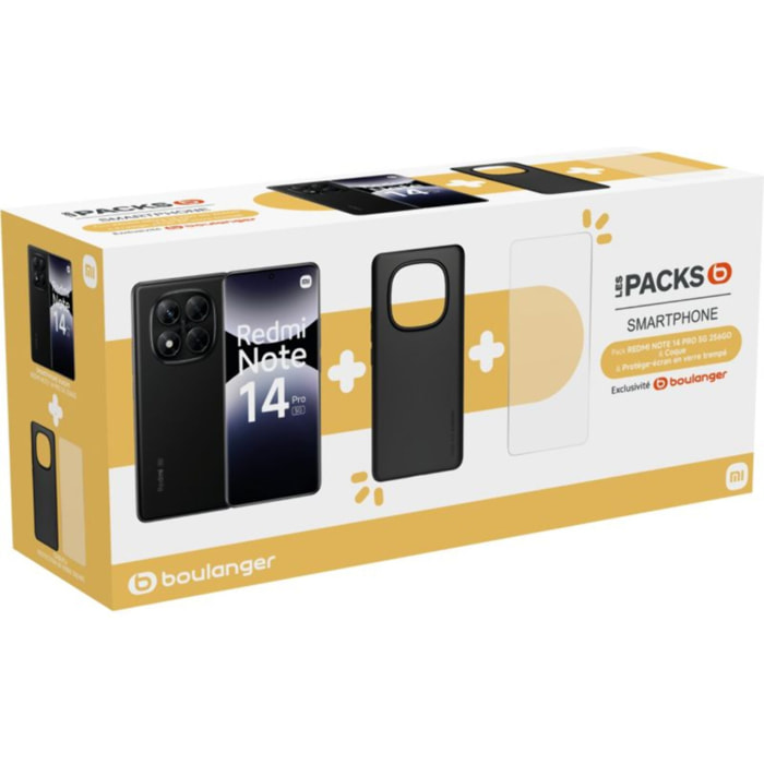 Smartphone XIAOMI Pack Redmi Note 14Pro 256Go+Coque+VT