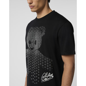 PHILIPP PLEIN Round Neck T-Shirt Teddy Strass Teddy Bear