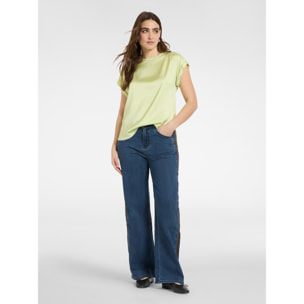 Elena Mirò - Blusa de satén - Amarillo