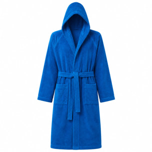 BASSETTI Accappatoio in spugna con cappuccio Blu