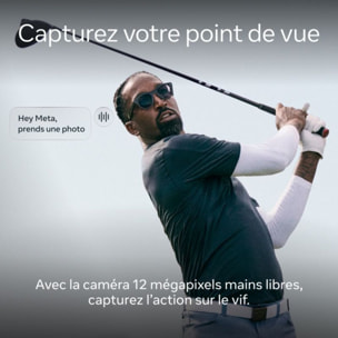 Lunettes connectées META Oakley HSTN Full Clear Tansitions Gs Gris