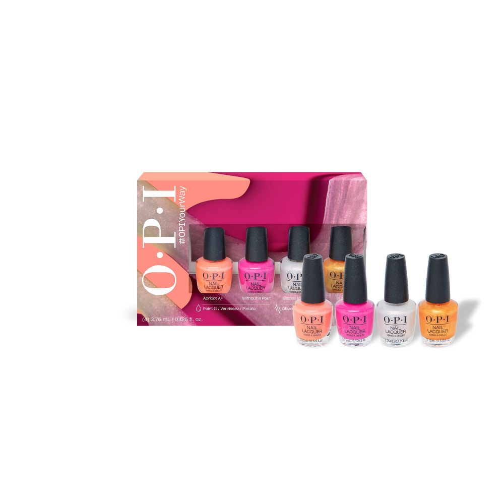 Vernis à Ongles Nail Lacquer - Kit de 4 minis Nail Lacquer 3.75 ml Collection Printemps 2024 - Tenue jusqu'à 7 jours, 15 ml