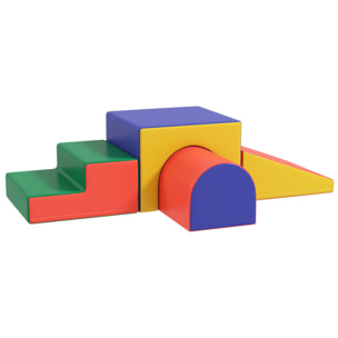 4 blocs de construction en mousse XL - modules de motricité - multicolore