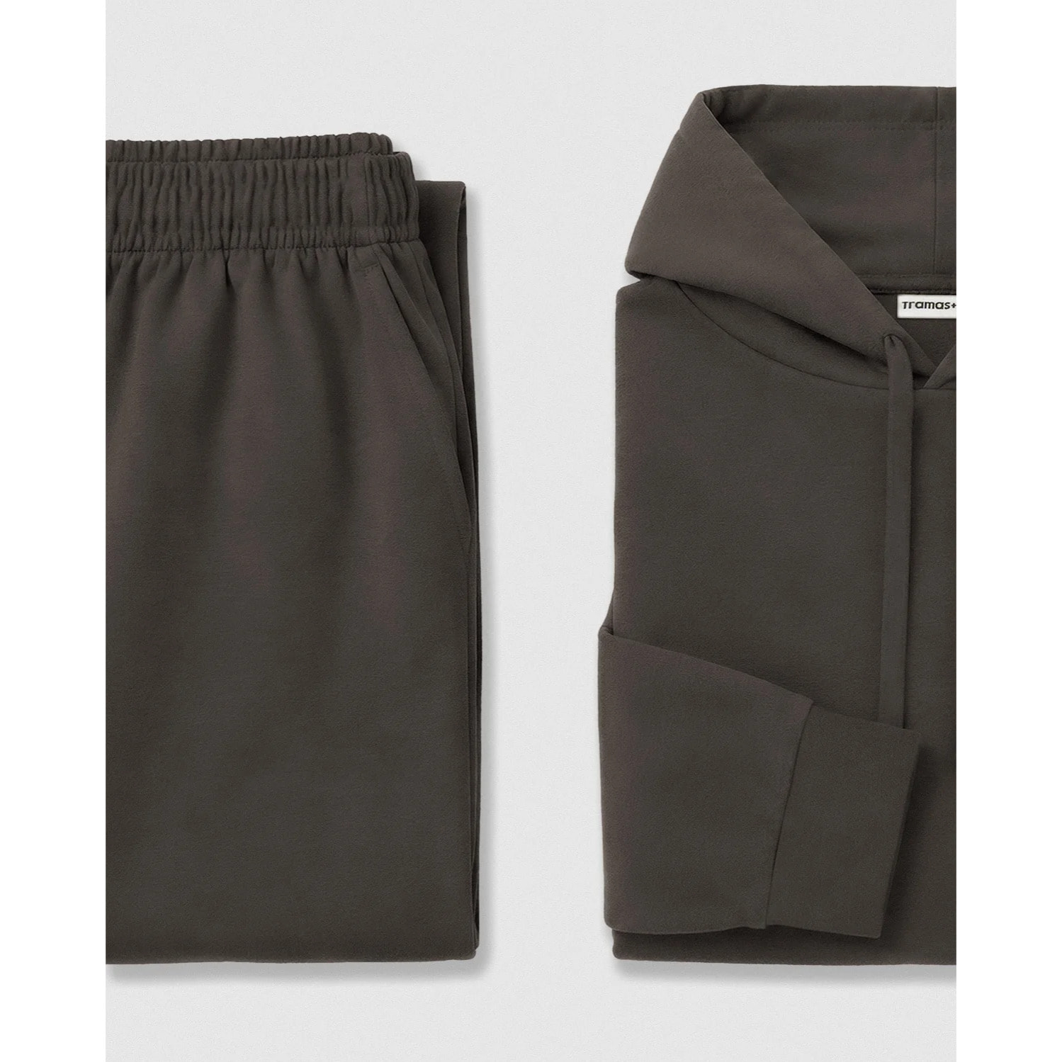 Felpa con cappuccio in stile modal da donna grigio marengo