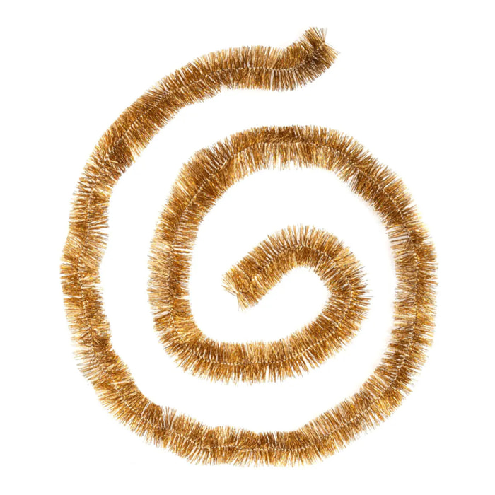 Guirlande de Noël Holographique Bord Festonné 50 x 4 x 2 M Bronze