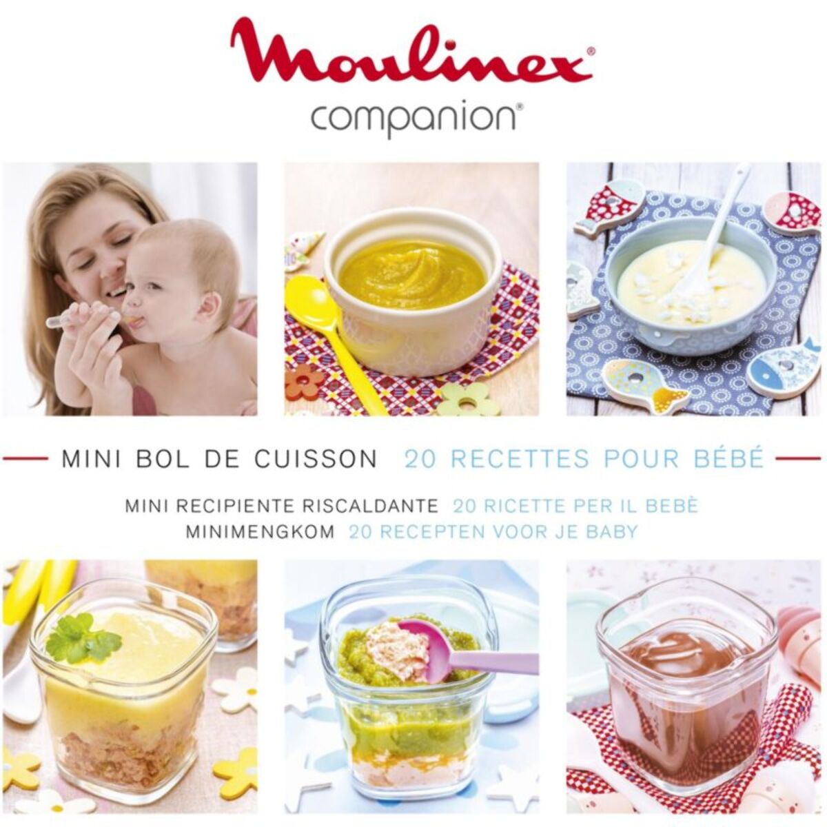 Mini cuve MOULINEX XF387E10 Mini-cuve COMPANION +4pots bébé