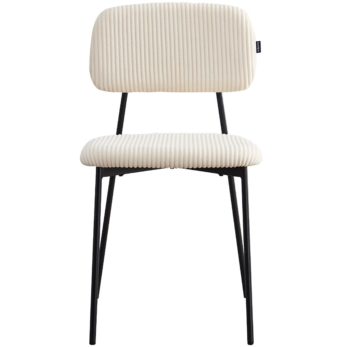 Lot de 4 chaises en velours côtelé - LORIE
