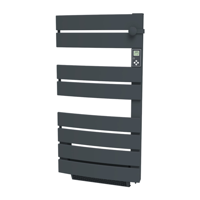 Radiateur sèche-serviette Anthracite 750w soufflerie 1000w