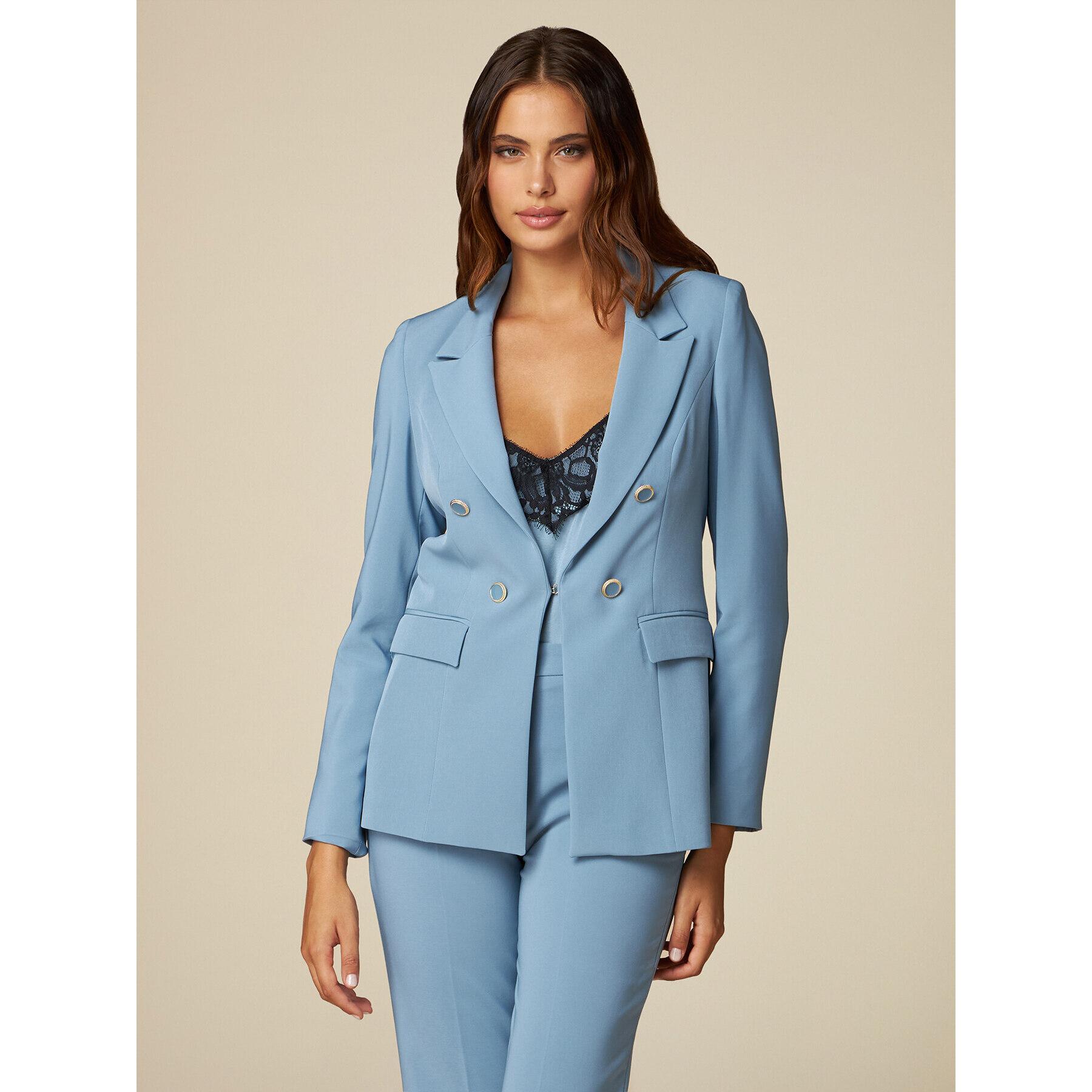 Oltre - Blazer con botones joya - Light - blue