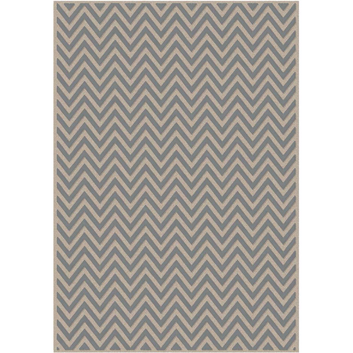 Tapis fin en viscose motif géométrique en relief