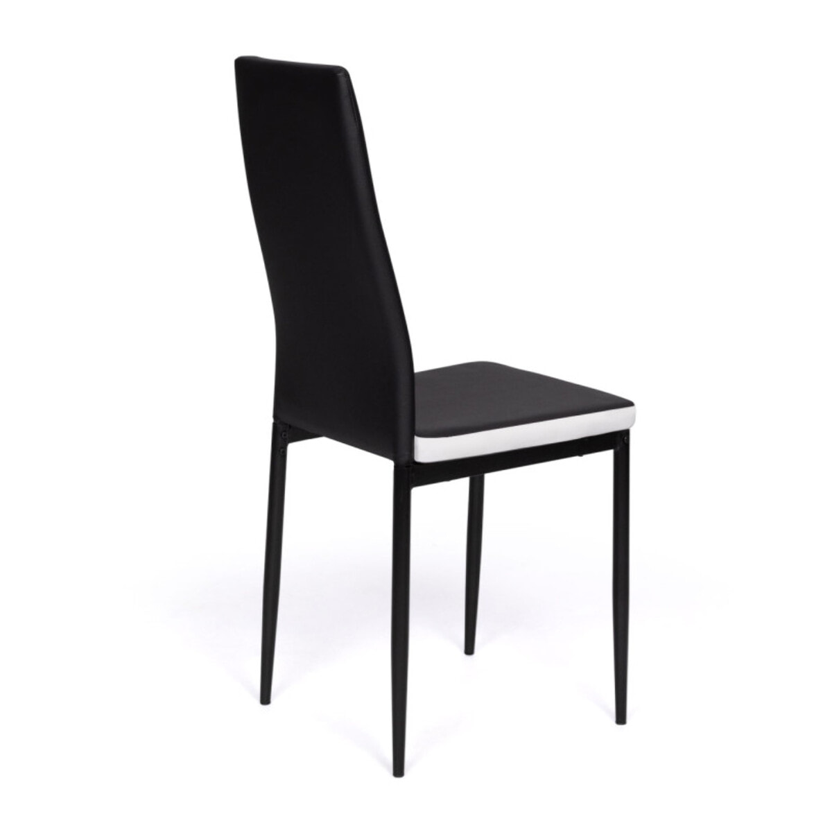 Chaises Jodie imitation cuir et pieds métal