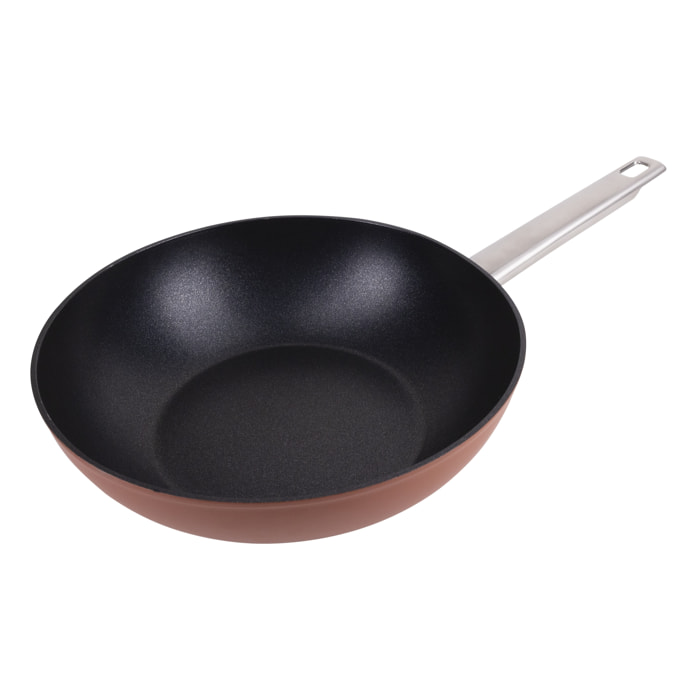 Wok 28x7.8cm aluminio forjado ind agros