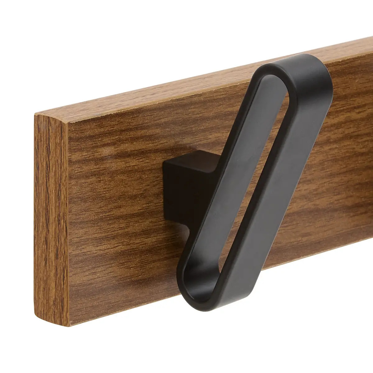 Patère Nocca rectangulaire 7,5x40cm marron