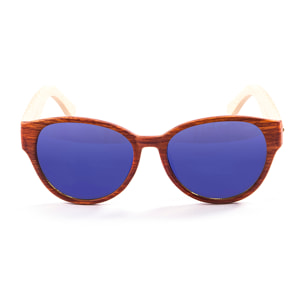 Gafas de sol OCEAN COOL - Marrón madera / Revo azul