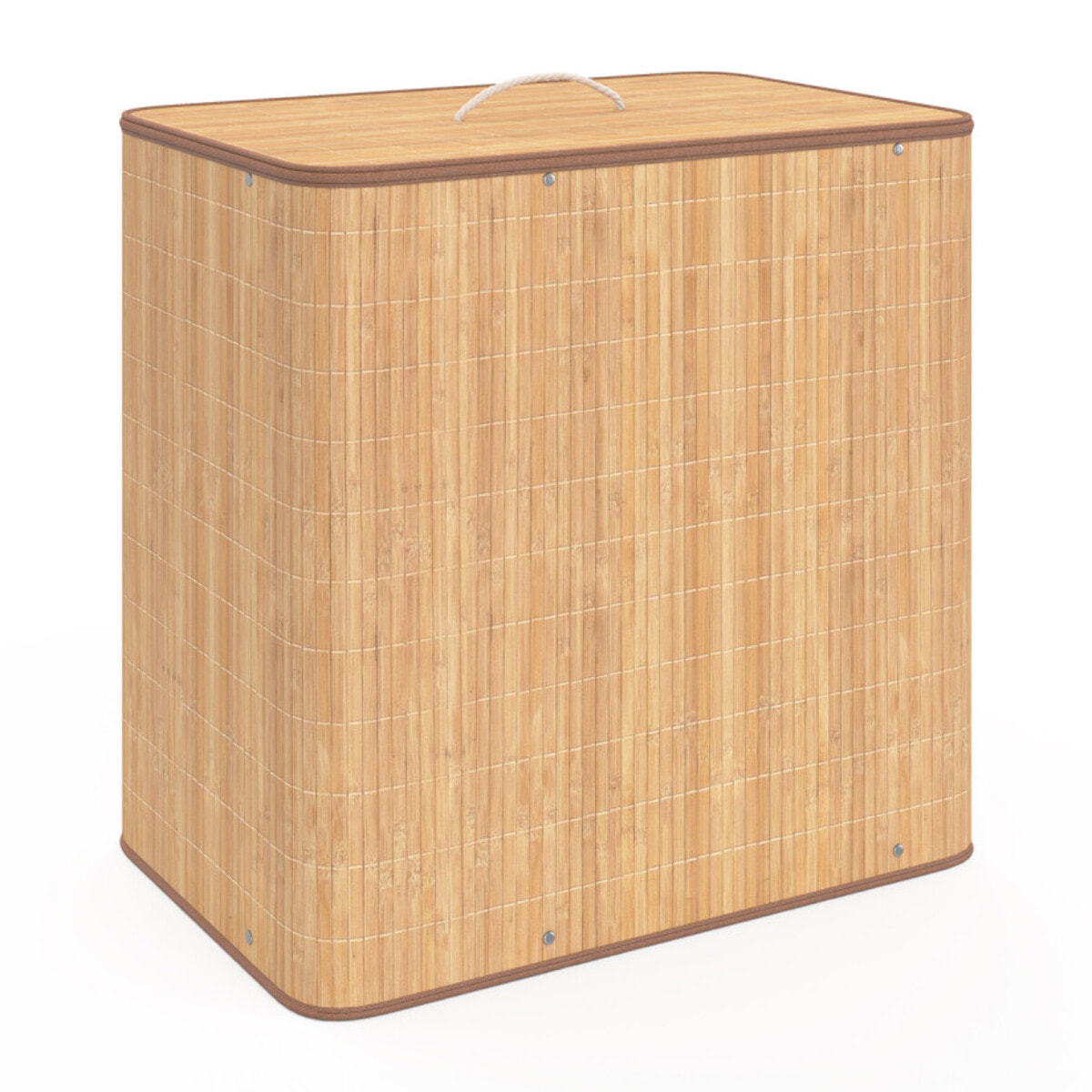 Panier à linge Maya 3 compartiments en bambou