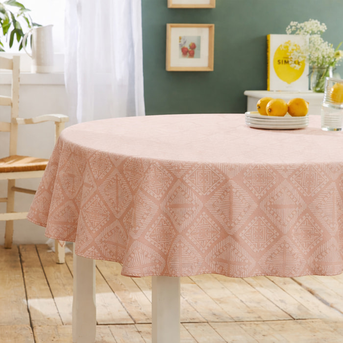 Nappe ronde Boho - Terracotta