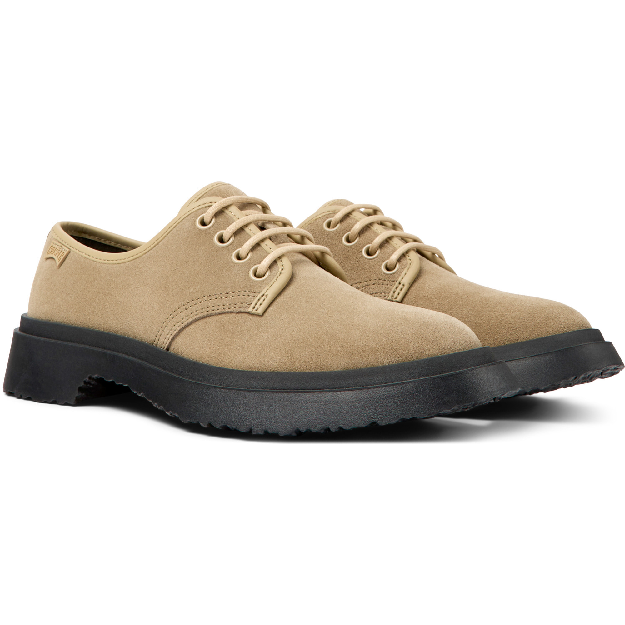 Scarpe stringate - CAMPER Walden - Beige - Pelle scamosciata