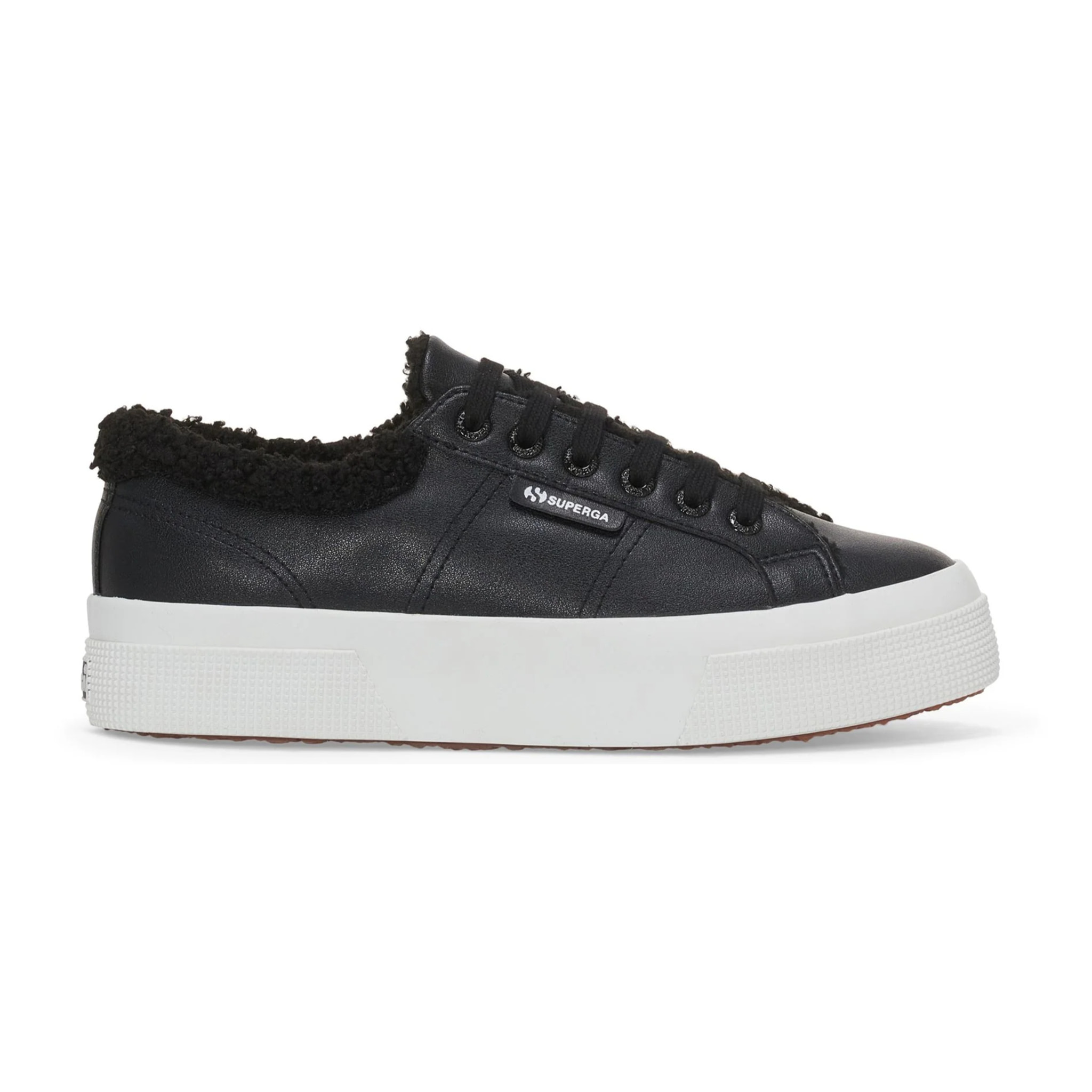 Scarpe da donna Superga Nero 2740 PLATFORM VEGAN MATERIAL