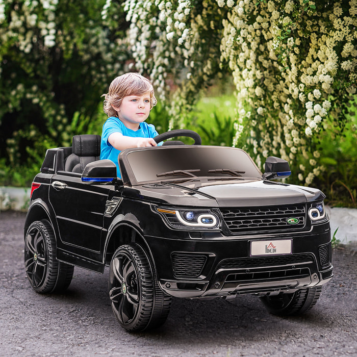 Voiture électrique enfant SUV 4X4 - 12V, 2 moteurs, 5Km/h max. - télécommande - nombreux effets - noir