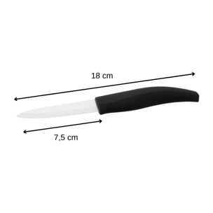 Couteau de cuisine avec lame en céramique de 7,5 cm Nirosta Céramique